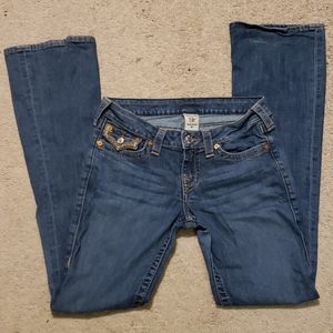 True Religion embroidered boot cut jeans